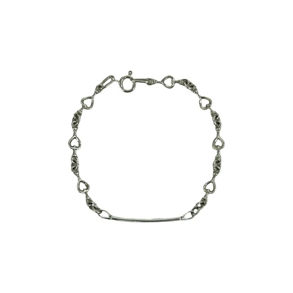 Tiffany & Co. Jewelry - TIFFANY Vintage Silver Heart Charm Bracelet